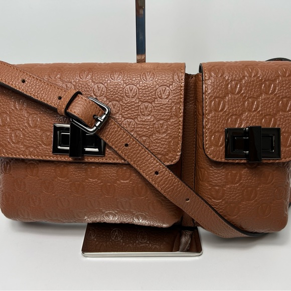 Valentino by Mario Valentino
Paul Monogram-Embossed Leather Crossbody Bag - Picture 5 of 11